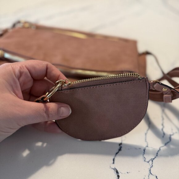 Violet Ray NYC x Target Cinnamon Brown Vegan Leather Purse NWT adjustable strap - Picture 9 of 13